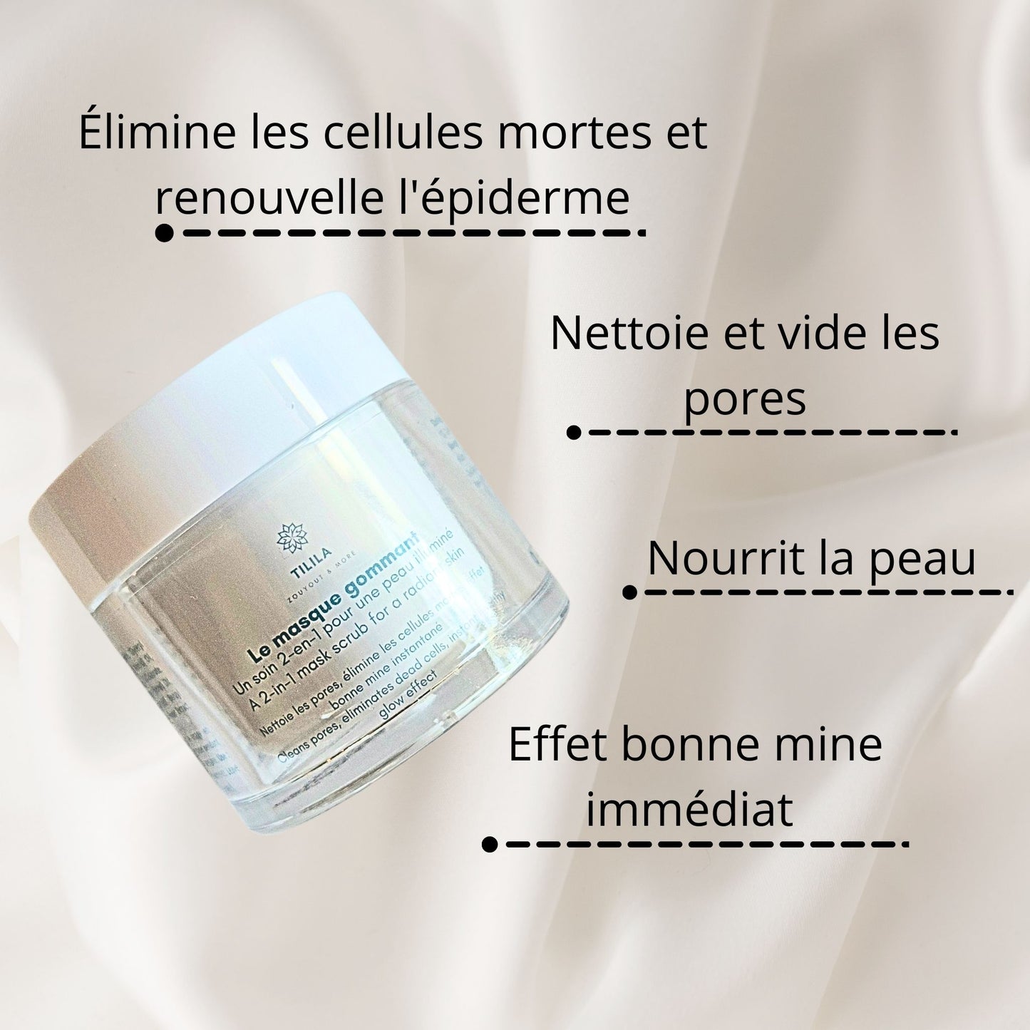Le masque gommant 2-en-1 grand format