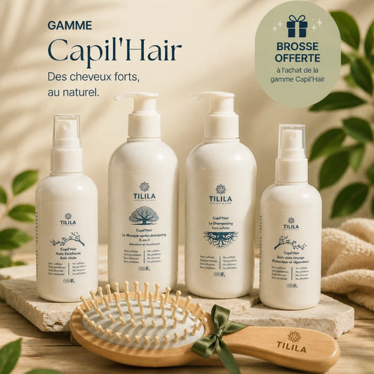 gamme capillaire naturelle avec brosse offerte