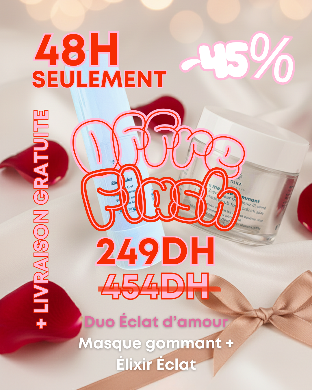 Duo Éclat d'amour - 48h SEULEMENT Spécial Saint Valentin
