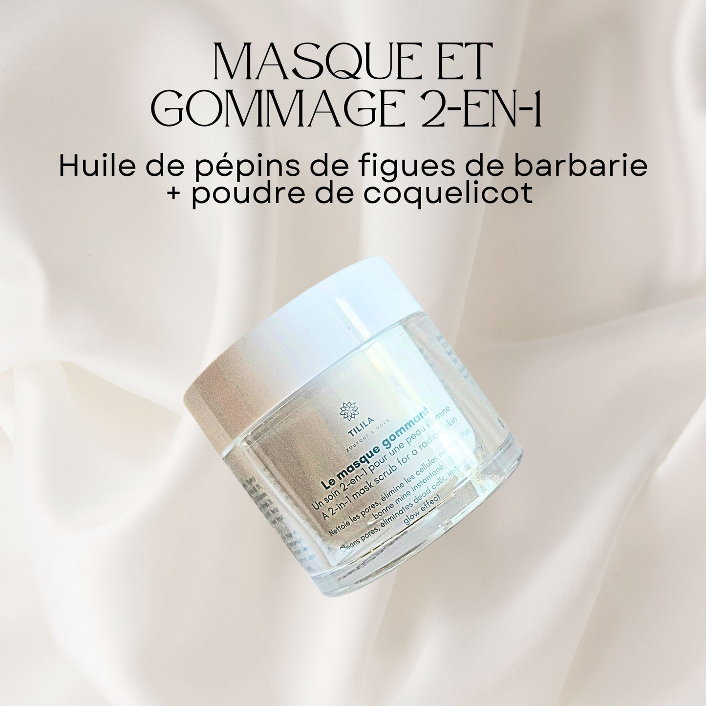 Le masque gommant 2-en-1 grand format