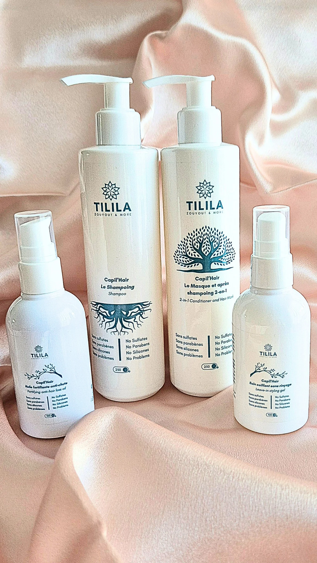 Routine Capil'Hair 0%sulfate, 0% silicone, 0%paraben, 0%phtalate, 100% clean
